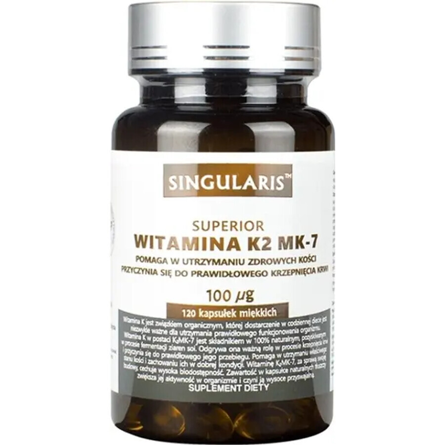Integratore Alimentare Singularis Superior con Vitamina K2 MK-7 | 120 capsule