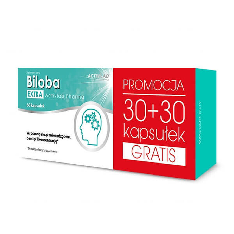Buy Activlab Pharma Biloba Extra, 30 + 30 free capsules Activlab Pharma Biloba Extra, 30 + 30 free capsules