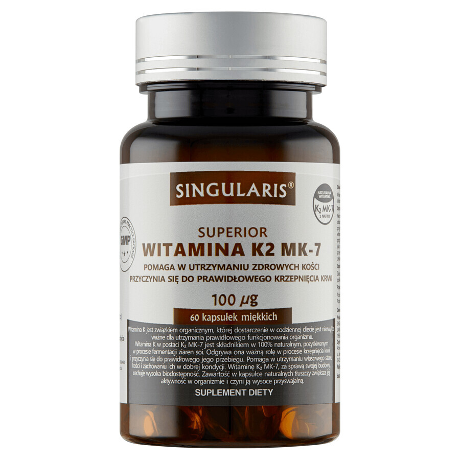 Buy Singularis Superior, Vitamin K2 MK7, 60 capsules Singularis Superior, Vitamin K2 MK7, 60 capsules