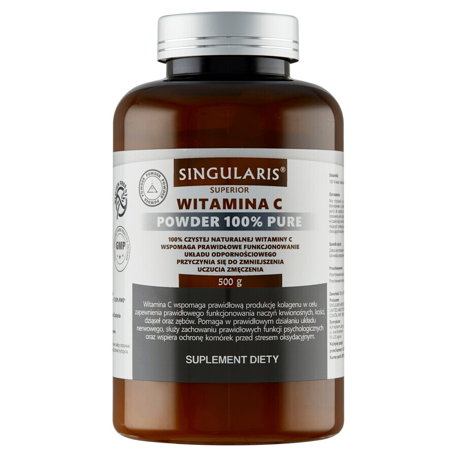 Cumpără Singularis Superior Vitamin C Powder 100% Pure, 500 g Singularis Superior Vitamin C Powder 100% Pure, 500 g