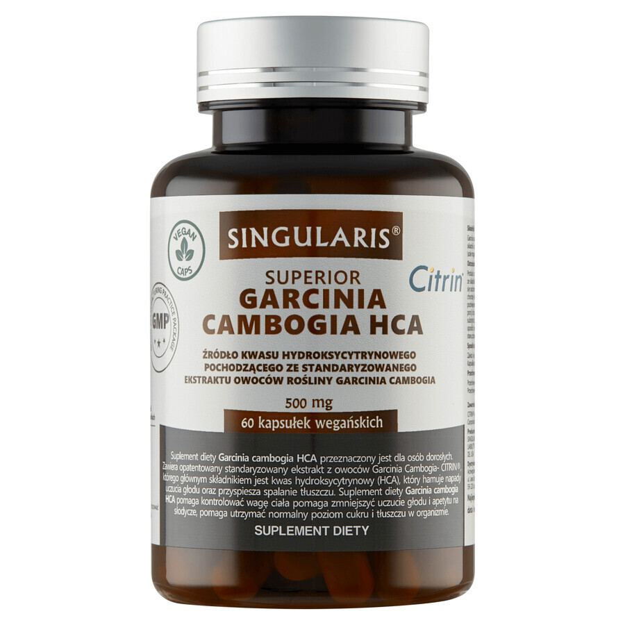 Buy Singularis Superior, Garcinia Cambogia HCA 500 mg, 60 vegan capsules Singularis Superior, Garcinia Cambogia HCA 500 mg, 60 vegan capsules