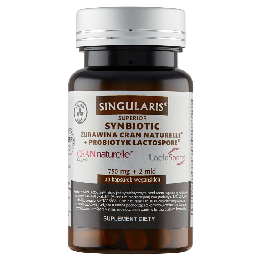 Comprar Singularis Superior, Synbiotic, Cran Naturelle arándano + Lactospore probiótico, 30 cápsulas Singularis Superior, Synbiotic, Cran Naturelle arándano + Lactospore probiótico, 30 cápsulas