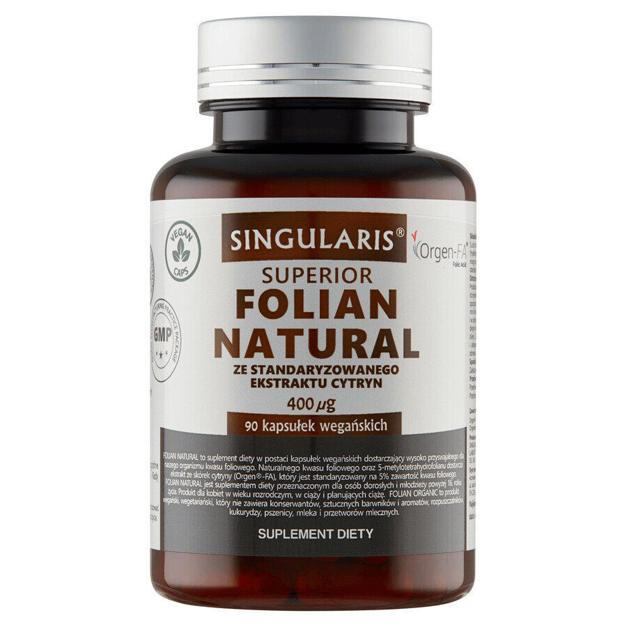 Winkel op Singularis Superior Folian Biologisch, 90 veganistische capsules Singularis Superior Folian Biologisch, 90 veganistische capsules