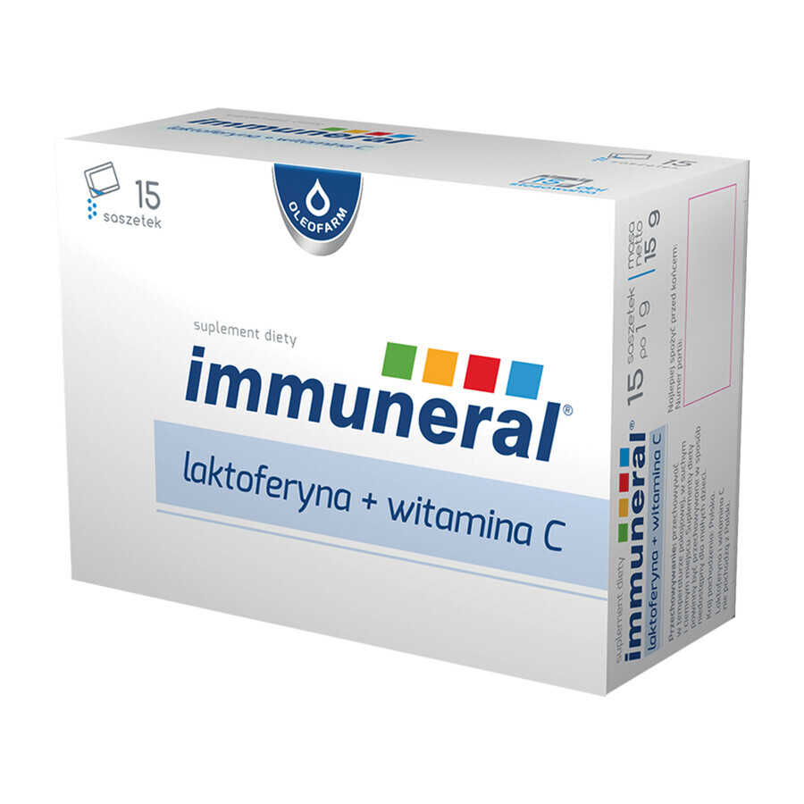 Cumpără Imunitar, lactoferrină + vitamina C, 1 g x 15 plicuri Imunitar, lactoferrină + vitamina C, 1 g x 15 plicuri