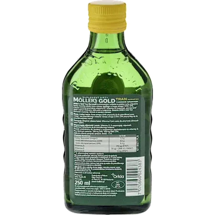 Moller s Oro Tran Norvegese Integratore Alimentare Liquido - 250 ml