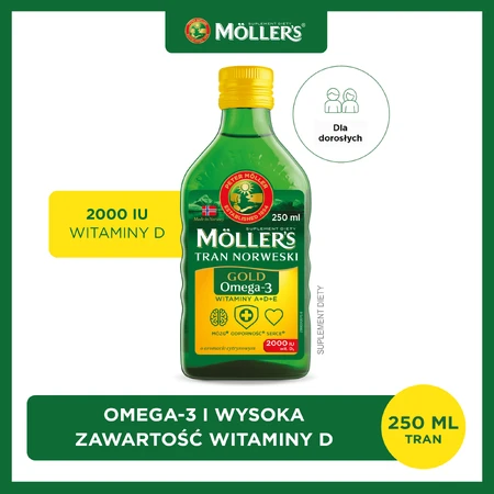 Moller s Oro Tran Norvegese Integratore Alimentare Liquido - 250 ml