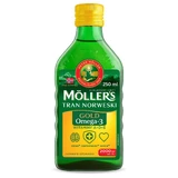 Möller's Gold Noorse Visolie, citroensmaak, 250 ml