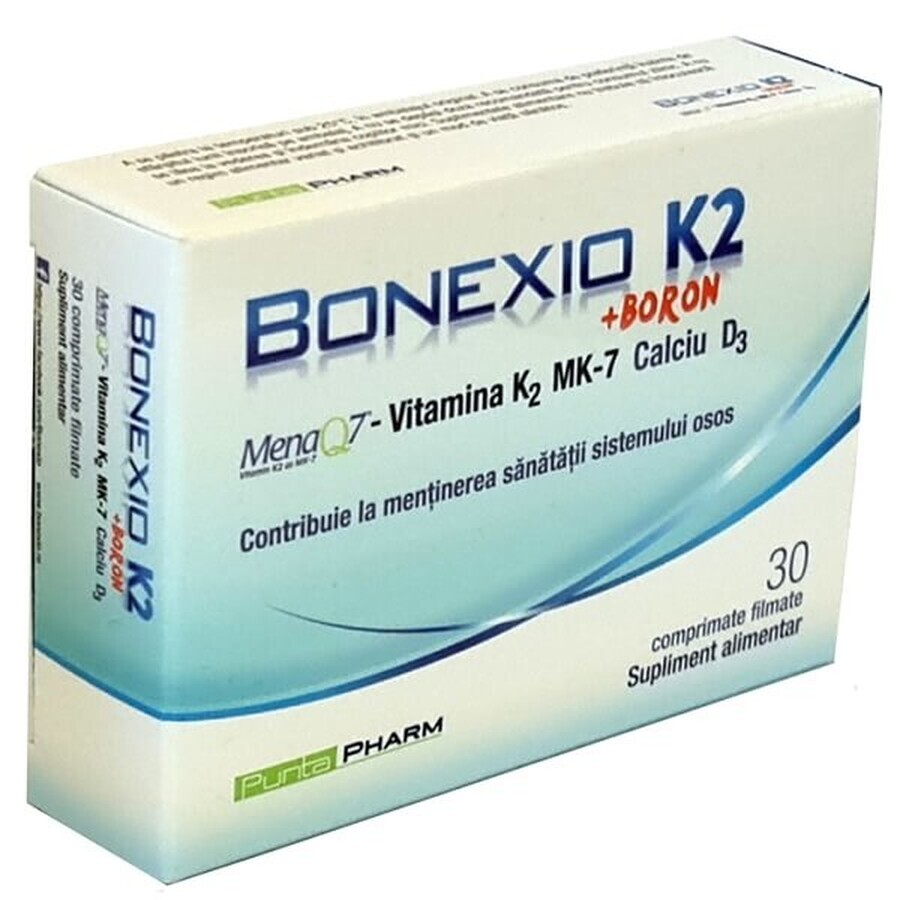 Bonexio K2 + Boro para la reconstrucción ósea, 30 comprimidos, Health Advisors