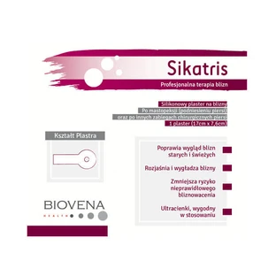 Sikatris, siliconen littekenpleister na mastopexie, 17 cm x 7,6 cm, 1 stuk
