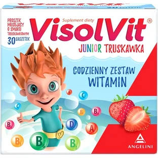 Visolvit Junior Fresa, para niños mayores de 3 años, 30 sobres