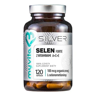 MyVita Silver Selenium Forte with vitamins A + C + E, 120 capsules