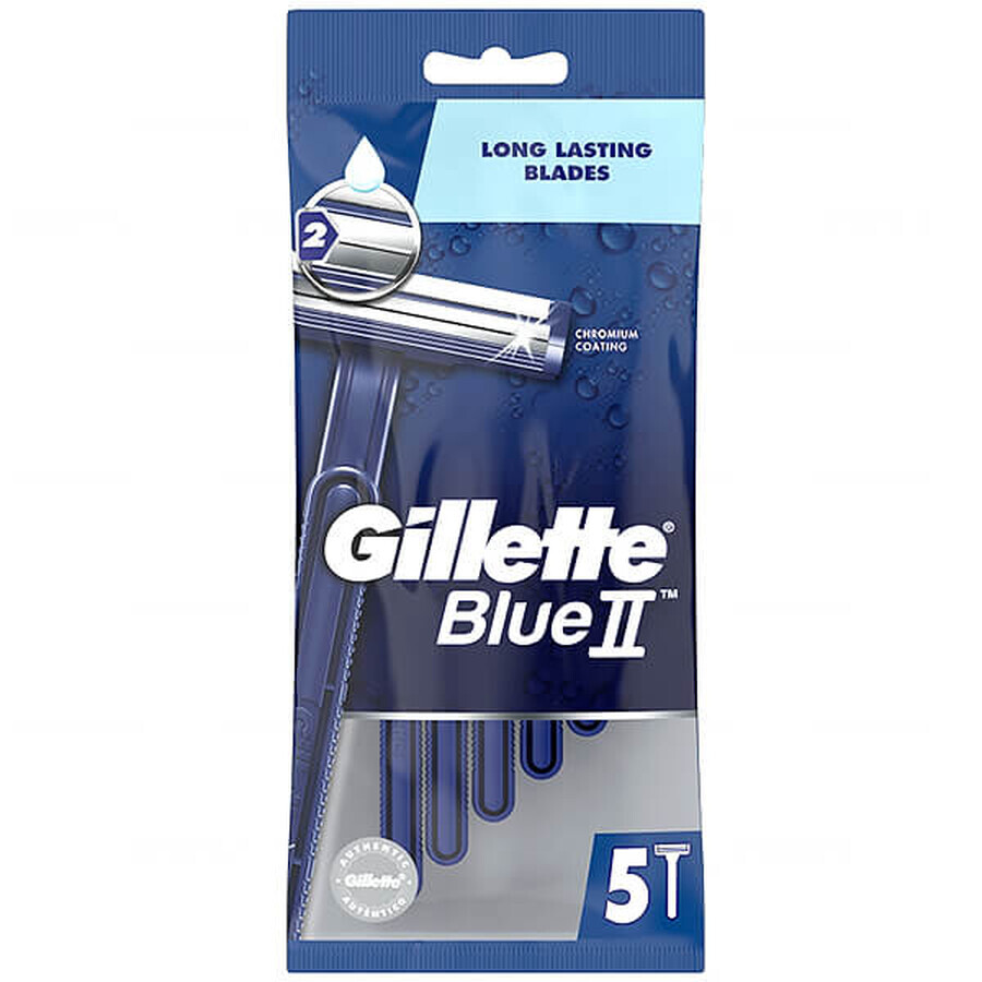 Boutique Gillette Blue II, rasoirs jetables, 5 pièces Gillette Blue II, rasoirs jetables, 5 pièces