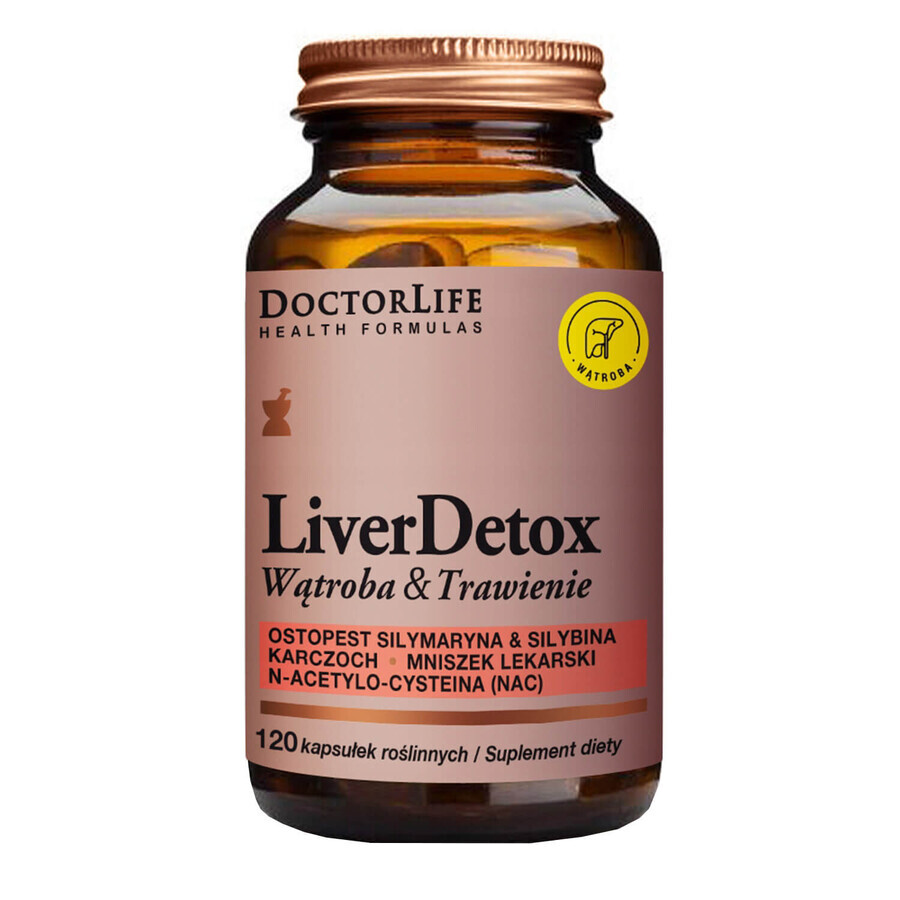 Comprar Doctor Life Liver Detox Hígado y Digestión, 120 cápsulas vegetales Doctor Life Liver Detox Hígado y Digestión, 120 cápsulas vegetales
