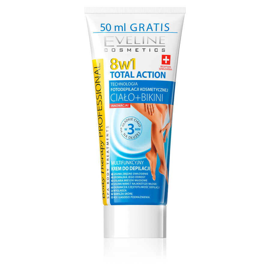 Comprar Eveline Cosmetics Body Therapy Professional, crema depilatoria multifuncional 8en1, Acción Total, 200 ml Eveline Cosmetics Body Therapy Professional, crema depilatoria multifuncional 8en1, Acción Total, 200 ml