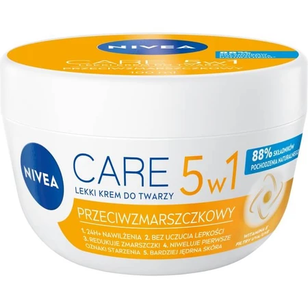 Nivea Care, light anti-wrinkle cream, 100 ml