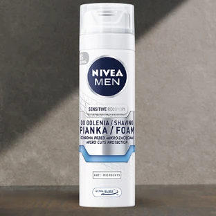 Nivea Men Sensitive Recovery, espuma de afeitar regeneradora, 200 ml