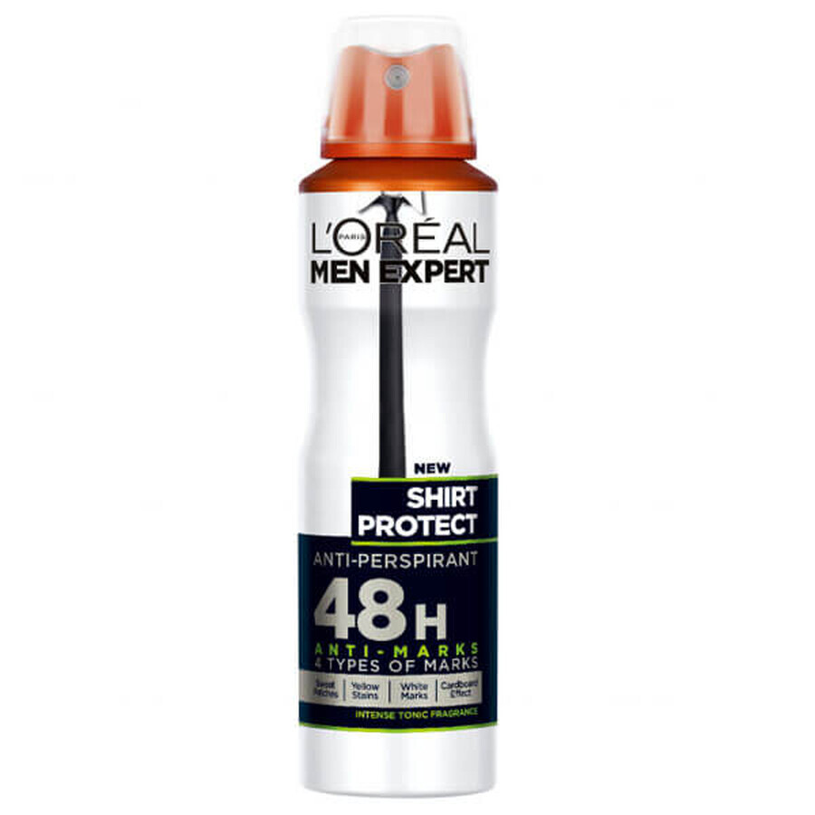 Cumpără L'Oreal Men Expert, Shirt Protect, spray antiperspirant, 150 ml L'Oreal Men Expert, Shirt Protect, spray antiperspirant, 150 ml