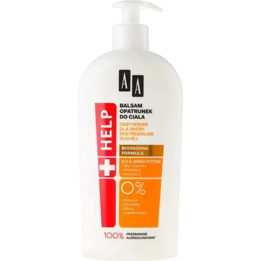 AA Help, Loțiune de îngrijire corporală, piele uscată, 400 ml
