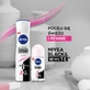 Nivea, anti-transpirant spray, Invisible Black &amp; White, Helder, 250 ml