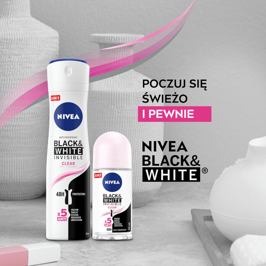 Winkel op Nivea, anti-transpirant spray, Invisible Black & White, Helder, 250 ml Nivea, anti-transpirant spray, Invisible Black & White, Helder, 250 ml