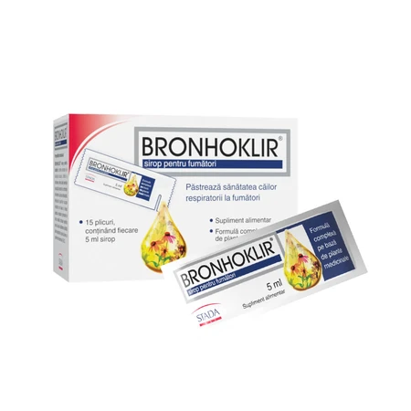 Bronhoklir Sirup für Raucher, 15 Beutel, Stada