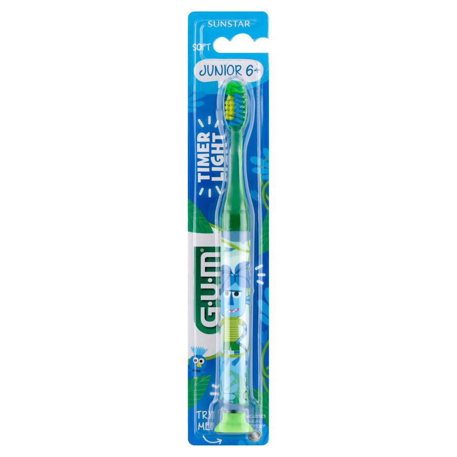 Cumpără Sunstar Gum, periuță de dinți pentru copii, Monster Light-Up 903, 7-9 ani, 1 bucată Sunstar Gum, periuță de dinți pentru copii, Monster Light-Up 903, 7-9 ani, 1 bucată