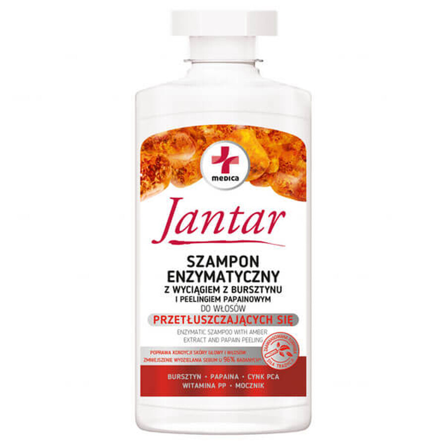 Buy Jantar Medica, Enzymatic shampoo with amber extract for oily hair, 330 ml Jantar Medica, Enzymatic shampoo with amber extract for oily hair, 330 ml