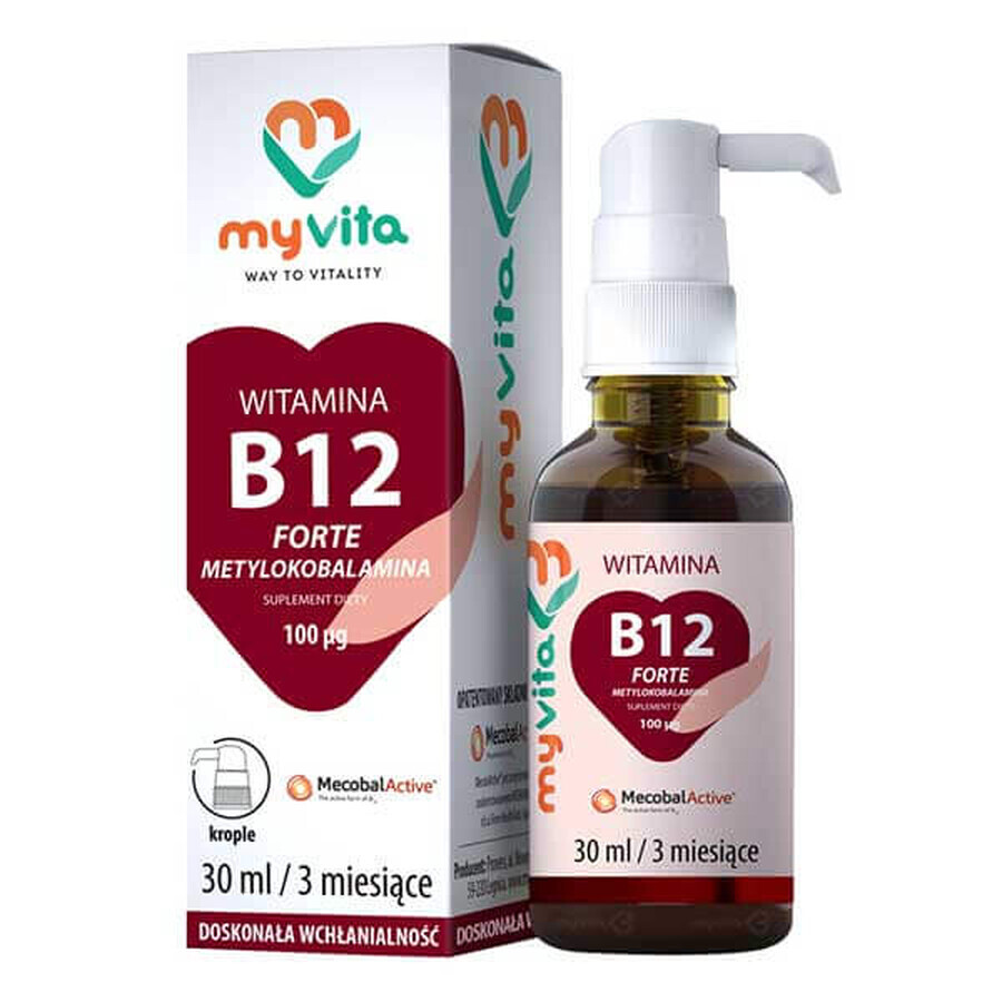 Buy MyVita Vitamin B12 Forte, drops, 30 ml MyVita Vitamin B12 Forte, drops, 30 ml