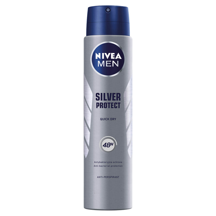 Comprar Nivea Men Silver Protect, spray antitranspirante para hombre, 250 ml Nivea Men Silver Protect, spray antitranspirante para hombre, 250 ml