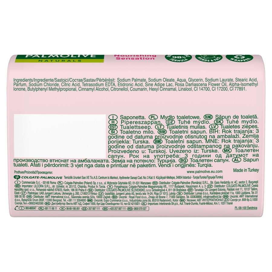 Cumpără Palmolive, săpun în formă de săpun, lapte și petale de trandafir, 90 g Palmolive, săpun în formă de săpun, lapte și petale de trandafir, 90 g