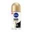 Nivea, antitranspirante roll-on, Invisible Black & White, Silky Smooth, 50 ml