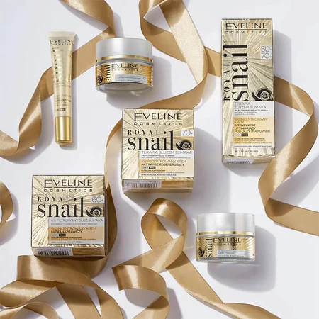 Eveline Cosmetics Royal Snail 50+/70+, crema concentrada intensiva lifting para ojos y párpados, 20 ml