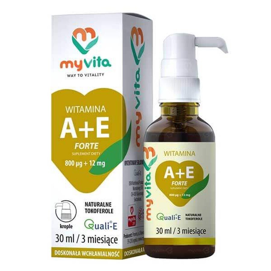 Buy MyVita Vitamins A + E Forte, drops, 30 ml MyVita Vitamins A + E Forte, drops, 30 ml