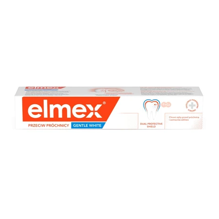 Elmex Against Caries Whitening, dentifrice blanchissant au fluorure d'amines, 75 ml