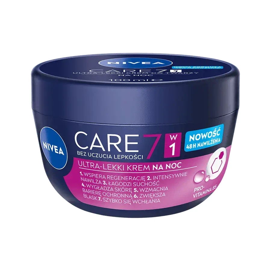 NIVEA CARE Crema de Noche Ligera 7 en 1 100 ml