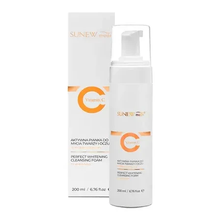 SunewMed+ Vitamina C, espuma activa para la cara y los ojos, 200 ml