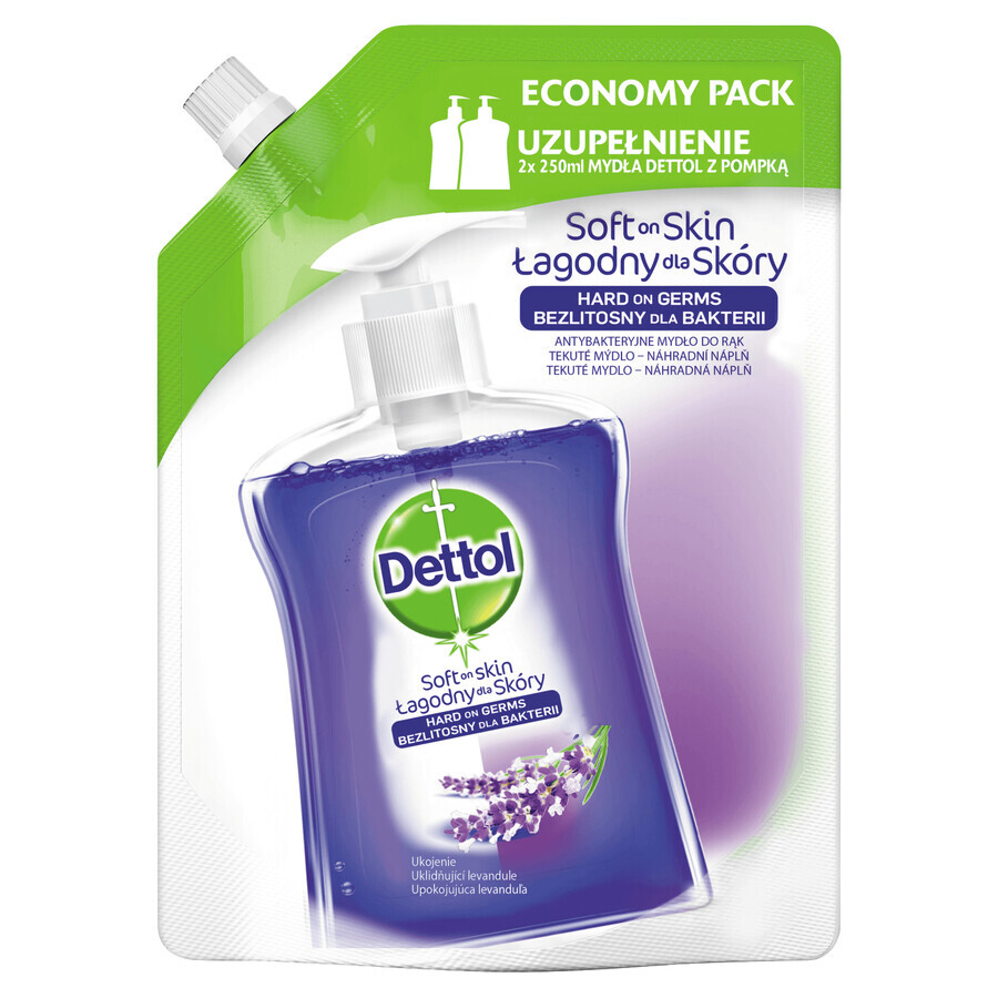 Cumpără Dettol, săpun lichid antibacterian, calmant, stoc, 500 ml Dettol, săpun lichid antibacterian, calmant, stoc, 500 ml