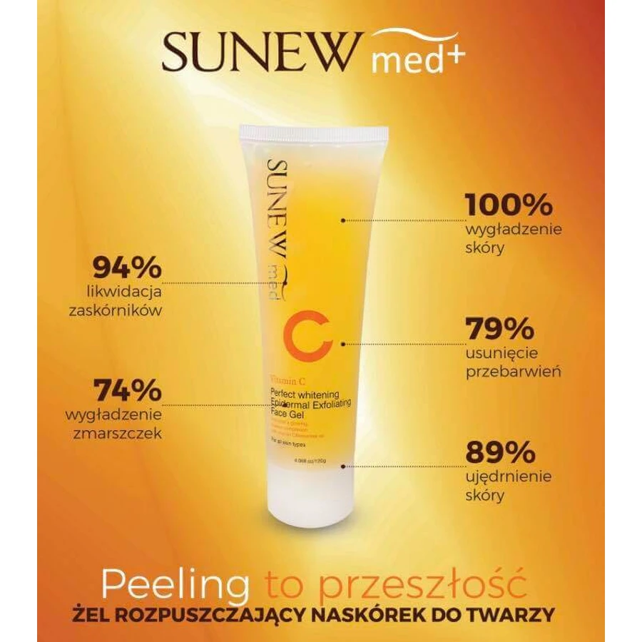 SunewMed+ Vitamine C, gezichtsgel die de opperhuid oplost, 120 g