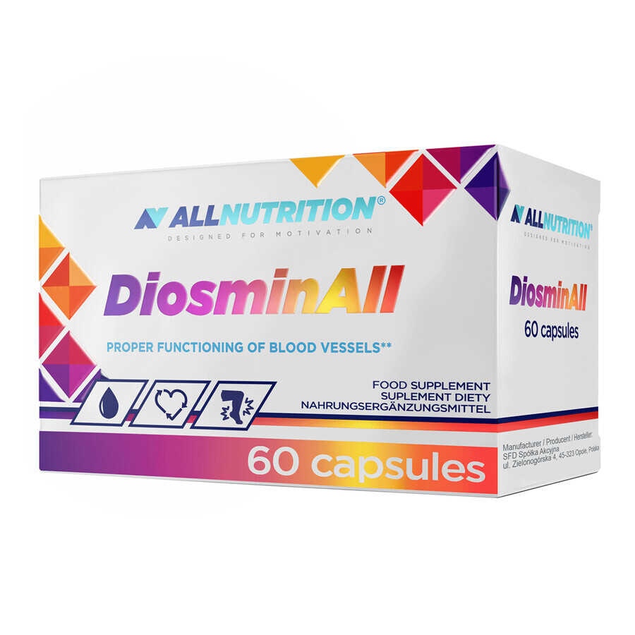 Buy Allnutrition DiosminAll, diosmin + hesperidin, 60 capsules Allnutrition DiosminAll, diosmin + hesperidin, 60 capsules