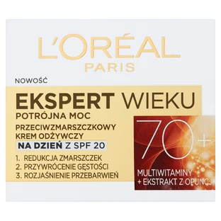 L'Oreal Expert Age 70+, crema de día nutritiva antiarrugas, 50 ml