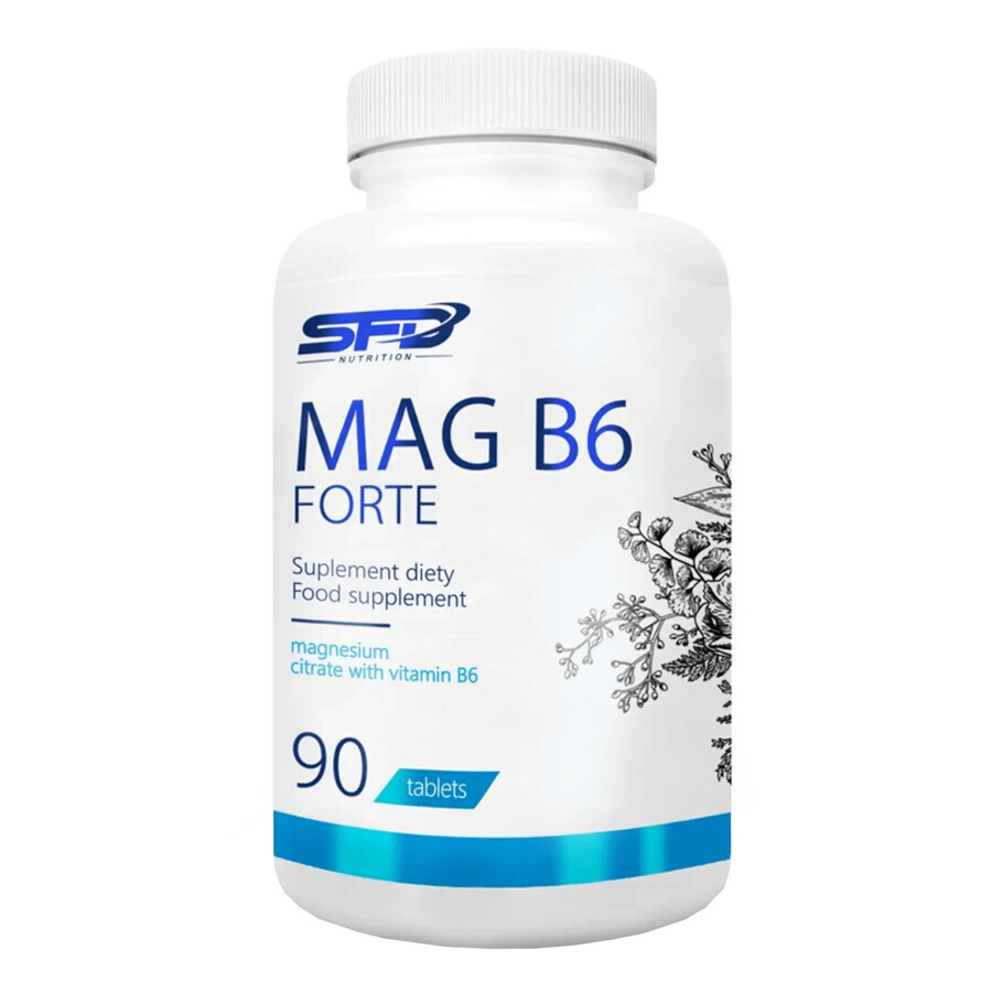 Comprar SFD Mag B6 Forte, citrato de magnesio + vitamina B6, 90 comprimidos SFD Mag B6 Forte, citrato de magnesio + vitamina B6, 90 comprimidos