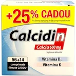 Calcidin 600mg, 56 + 14 comprimidos, Zdrovit