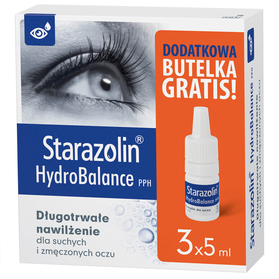 Starazolin HydroBalance PPH, eye drops, 2 x 5 ml + 5 ml free of charge