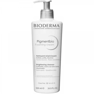 Bioderma Pigmentbio Crema Espumosa, gel limpiador cremoso, sin jabón, 500 ml