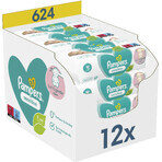 Pampers Sensitive, wet wipes, delicate skin for babies and children, 12 x 52 pieces