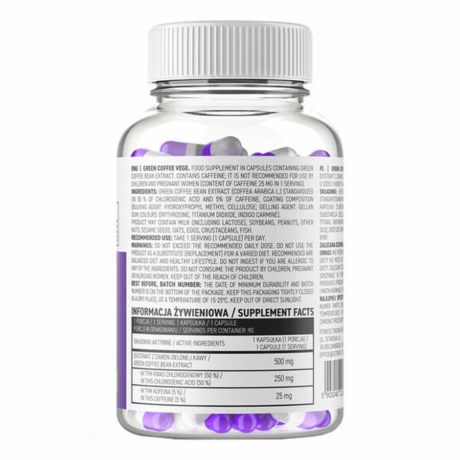 Acquista Caffè Verde Vegano, 90 capsule, OstroVit Caffè Verde Vegano, 90 capsule, OstroVit