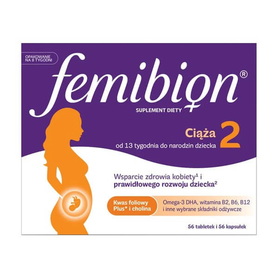 Integratore alimentare Femibion 2 - 28 compresse e 28 capsule