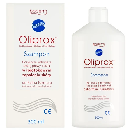 Oliprox, shampoo per la dermatite seborroica del cuoio capelluto e del corpo, 300 ml