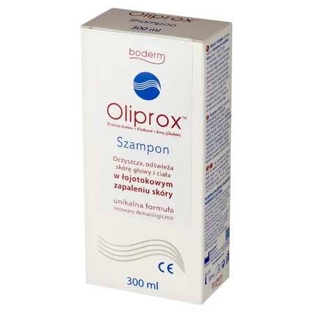 Oliprox, shampoo per la dermatite seborroica del cuoio capelluto e del corpo, 300 ml