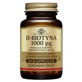 Solgar D-biotina 1000 μg, 50 cápsulas